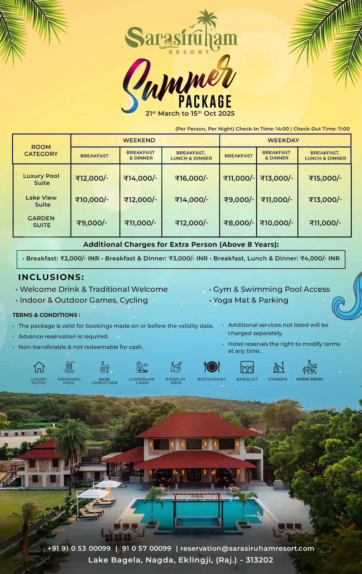 Summer Package at Sarasiruham Resort
